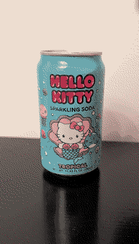 Hello Kitty Sparkling Soda Tropical